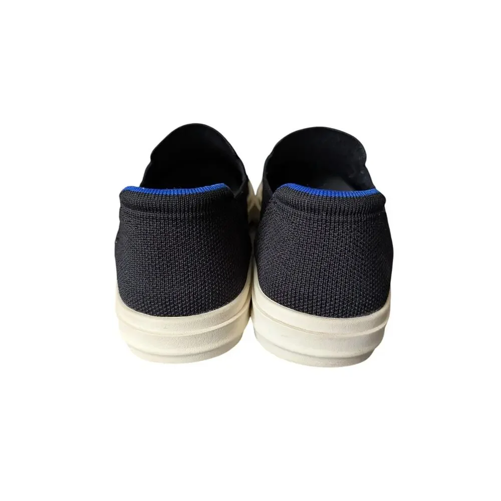 Rothys The City Slip On Sneaker Black Knit Shoes Size 7.5 Womens Comfort